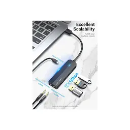 Концентратор VENTION USB 3.0 to 3хUSB 3.0/2хTRS Audio/USB Micro 1.0m (CHIBF) - мініатюра 9