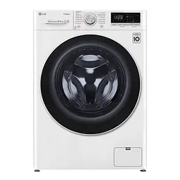 Пральна машина LG з фронтальним завантаженням F4V5RS0W, 10,5кг, 1400, A+++-40%, Пар, глибина 56см, Дисплей, Інвертор, Білий (F4V5RS0W)