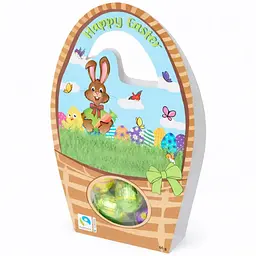 Великодній кошик Happy Easter з шоколадними яйцями 60 г (8720874514664)