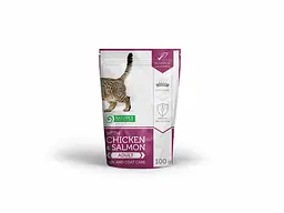 Вологий корм для котів для шерсті та шкіри з куркою і лососем Nature's Protection Skin&Сoat care Chicken, 100 г - мініатюра 2