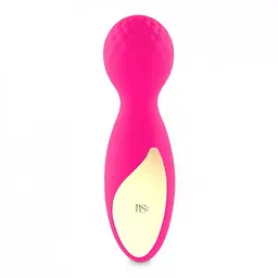 Міні-вібромасажер Rianne S - Lovely Leopard Mini Wand, 12х3.5 см (рожевий) - мініатюра 2
