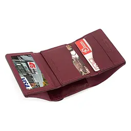 Жіночий шкіряний гаманець Grande Pelle 8х10х2 см acs0029354 - мініатюра 4
