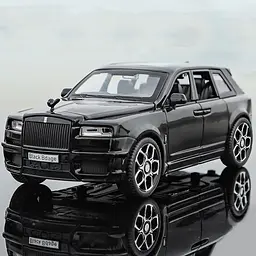Колекційна металева модель автомобіля АвтоЕксперт Rolls-Royce Cullinan Black Badge з інерцією, світлом та звуком 1:32 - мініатюра 3