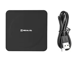 Бездротове зарядне пристрій REAL-EL WL-710 1.5A 5W Чорний - мініатюра 5