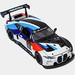 Колекційна металева модель автомобіля Автопром BMW M4 GT3 з інерцією, світлом та звуком 1:32 - мініатюра 2