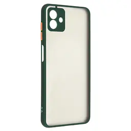 Чехол-накладка для Samsung Galaxy A04 (A045), Frosted Matte, зеленый, противоударный чехол с защитой всего корпуса, термополиуретан TPU + поликарбонат PC, ArmorStandart (ARM66698)