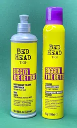 Набір шампунь-піна і кондиціонер для об'єму волосся TIGI Bed Head Bigger Better Volume Foam Shampoo 200 мл