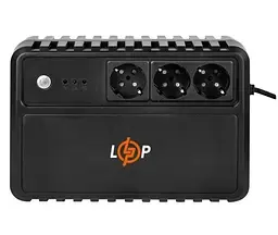 Джерело безперебійного живлення LP-U600VA-3PS 360 Вт, 3 розетки, 5 ступ. AVR LogicPower teh0033898
