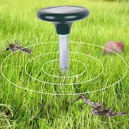 Ультразвуковий відлякувач кротів Solar Rodent Repeller з сонячною панеллю, набір 2 шт