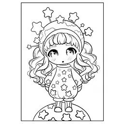 Розмальовка А4 1Вересня Anime baby girls 12 сторінок (743065) - мініатюра 3