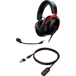 Навушники HyperX Cloud III Black/Red - мініатюра 6