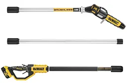 DeWALT Висоторіз ланцюговий акумуляторний безщітковий 18В шина 20см штанга 180-280см 4.0кг без АКБ та ЗП - мініатюра 7