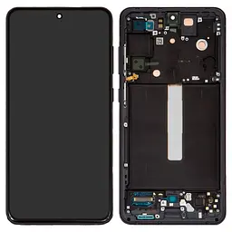 Дисплей Samsung G990B Galaxy S21 FE 5G, чорний, з рамкою, Original (PRC)