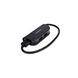 Концентратор AXAGON USB 2.0 to 4xUSB 2.0 0.2m black (HUE-X4B) - мініатюра 3