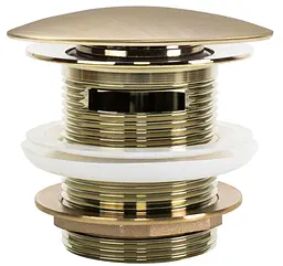 Донний клапан для ванни Rea Click-Clack brushed gold REA-W2005