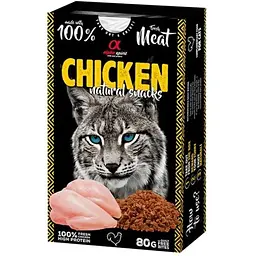 Ласощі для котів Alpha Spirit Cat Chicken Natural Snacks з куркою 80 г (8436586311797)