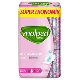 Гігієнічні прокладки Molped Ultra long s.eco 5 крапель 20 шт.