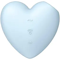 Вакуумний стимулятор-серце з вібрацією Satisfyer Cutie Heart Blue - мініатюра 6
