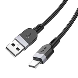 Дата кабель Hoco X109 Energy silicone USB to Type-C 1 м Black - мініатюра 4
