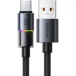 Кабель Mcdodo USB-A to USB-C Cable with 7 Colorful Lights 1.2 м CA-8180 Чорний