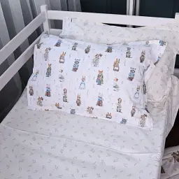 Наволочка MirSon Poplin Line Kids 03 Animals 60х60 см бежева (2200009712999)