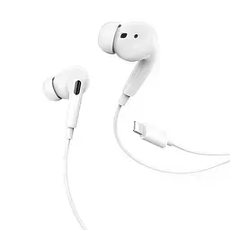 Дротові навушники Hoco M1 Pro, Lightning, 1.2m, Білий - мініатюра 2