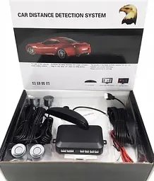Парктронік Car Radar на 4 датчики, система паркування з звуковим сповіщенням - мініатюра 2