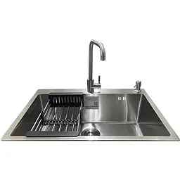 Комплект мийка + змішувач Romzha Arta U-650S Max (B) - мініатюра 2