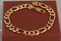Браслет Xuping Jewelry фігаро 22 см 10 мм золотистий