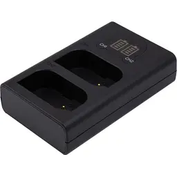Зарядний пристрій для фото PowerPlant Panasonic DL-BLK22 для двох акумуляторів (CH980376) - мініатюра 3
