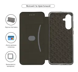 Чохол-книжка ArmorStandart G-Case для Samsung A56 5G Black - мініатюра 3