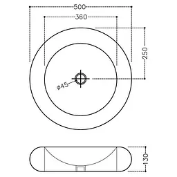 Умивальник Jaquar Fusion 50 FSS-WHT-29901, Білий - мініатюра 2