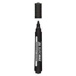 Маркер водостійкий Buromax Jobmax BM.8700-01 чорний - мініатюра 2