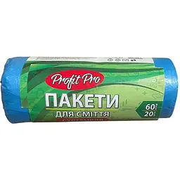 Пакети для смiття Profit! 20шт 60л Суперміцні