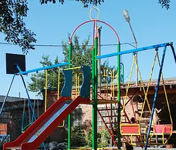 Комплекс для дітей "Король" з гойдалками і гіркою - мініатюра 7