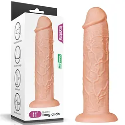 Реалістичний фалоімітатор LoveToy King-Sized 28 см тілесний