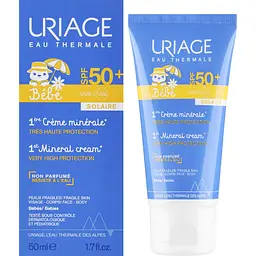 Сонцезахисний крем для обличчя Uriage Веве SPF50+ 1-й мінеральний 50 мл