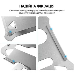 Підставка для ноутбука планшета OfficePro LS-610S Alloy Aluminum Silver - мініатюра 7