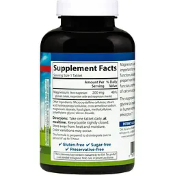 Магній Хелат Carlson Chelated Magnesium 180 таблеток - мініатюра 2