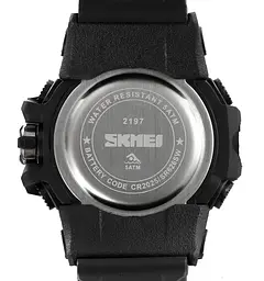 Спортивний годинник чоловічий Skmei 2197 Чорний (2632619430) - мініатюра 6