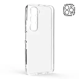 Прозрачный чехол для Infinix Hot 60 5G с защитой камеры, тонкий, силиконовый, бесцветный, ударопрочный, противоударный бампер с закрытой камерой, ArmorStandart (ARM87225) - мініатюра 2