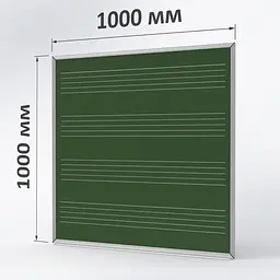 Крейдяна зелена дошка ТСО 1000х1000 мм "НОТНИЙ СТАН"