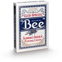 Карти гральні United States Playing Card Company Bee Jumbo Index (blue) (BeJIRB)