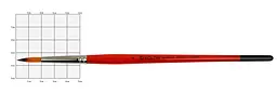 Пензель синтетика кругла Carrot 1097R № 4 коротка ручка KOLOS (4823064901634)