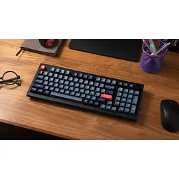 Клавіатура Keychron V5 Max Gateron Jupiter Brown Knob Hot-Swap QMK Wireless/Bluetooth/USB-А UA Black (V5M-D3-UA) - мініатюра 8