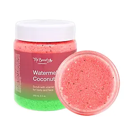 Скраб для обличчя та тіла Top Beauty Watermelon Coconut з ароматом кавуна та кокосовим маслом 250 мл