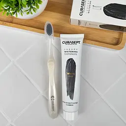 Набір Curasept Whitining Luxury White (паста 75 мл + зубна щітка) - мініатюра 3