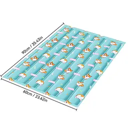 Охолоджуючий килимок для собак та кішок GEL Material Summer Pet Cooling Mat Corgi Blue 60х90 см - мініатюра 6
