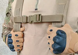 Тактичний пояс розвантажувальний РПС з кріпленнім MOLLE та плечовими лямками Multicam Arid степовий без підсумків - мініатюра 6