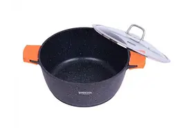 Каструля Bohmann BH 7350-30 MRB з антипригарним покриттям, подвійним дном з литого алюмінію з кришкою - мініатюра 2